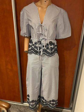 Zara set broek maat s blouse m zgan beschikbaar voor biedingen