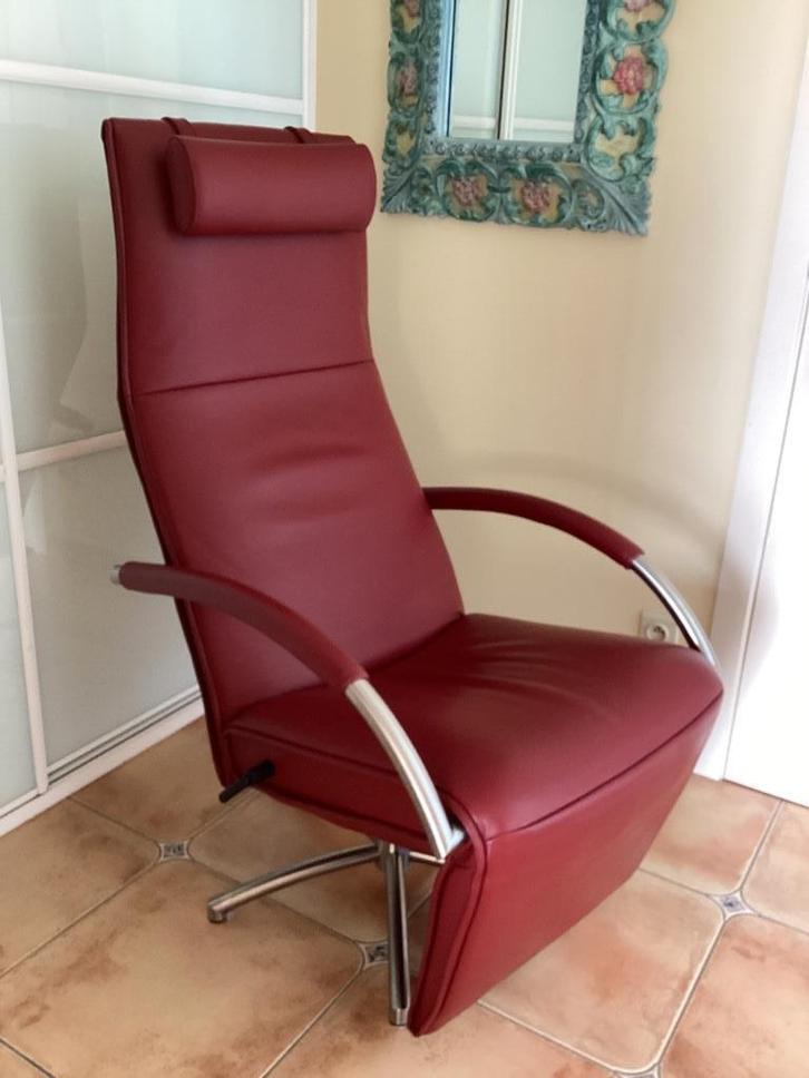 Exclusieve Jori relax Mensana+kussen MAXI(Topstaat), Huis en Inrichting, Fauteuils, Zo goed als nieuw, Leer, Minder dan 50 cm