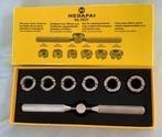 Hedapai no 5537 Sleutel om horloges te openen + 6 doppen, Overige merken, Staal, Staal, Nieuw