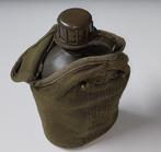 Militaire veldfles, drinkbeker van RVS en beschermhoes., Ophalen of Verzenden, Landmacht, Nederland, Overige typen