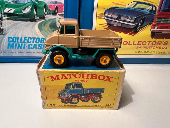 Matchbox Lesney Nr.49b Mercedes Benz Unimog, Hobby en Vrije tijd, Modelauto's | Overige schalen, Gebruikt, Bus of Vrachtwagen
