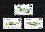 somalie 2000 pf serie krolodillen reptielen reptiles, Ophalen of Verzenden, Postfris, Dier of Natuur