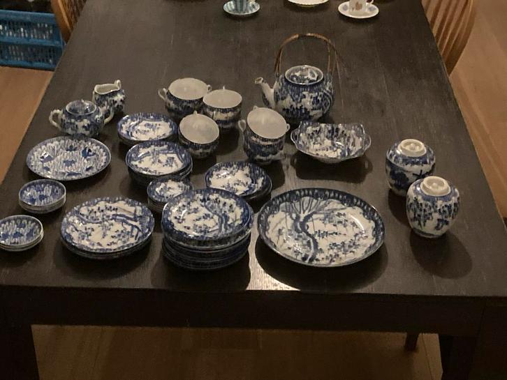 Prachtig Japans porseleinen service, Antiek en Kunst, Antiek | Servies compleet, Ophalen