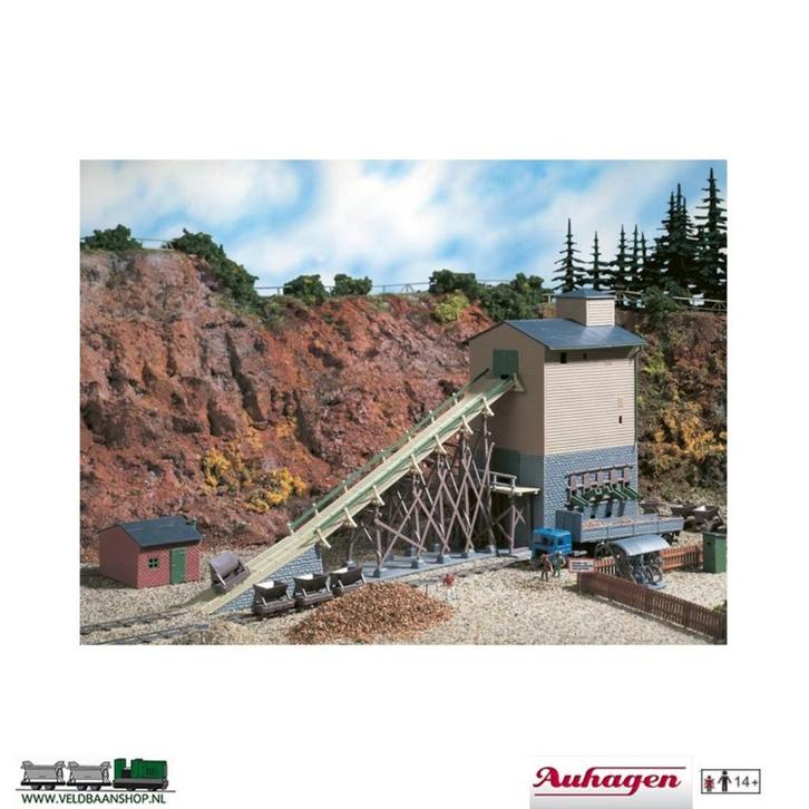 Auhagen 12266 bouwdoos Altes Splitt-Schotterwerk H0, Hobby en Vrije tijd, Modeltreinen | H0, Nieuw, Brug, Tunnel of Gebouw, Gelijkstroom of Wisselstroom