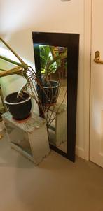 Spiegel op oude kastdeur zwart, Huis en Inrichting, Woonaccessoires | Spiegels, Minder dan 50 cm, Gebruikt, Ophalen of Verzenden