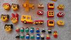 Vintage Lego Duplo in een Gele Duplo Emmer, Ophalen of Verzenden, Gebruikt, Losse stenen, Duplo