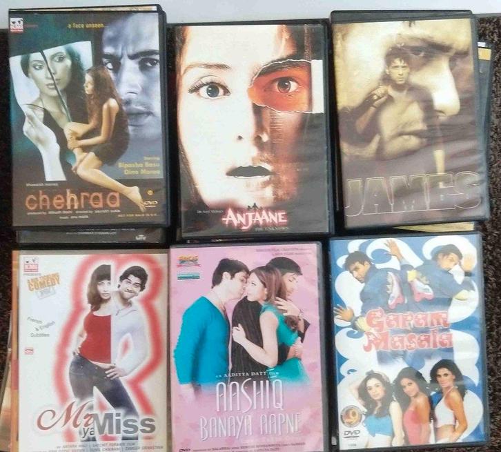 Bollywood India Hindi 47 DVD 's - hoeft niet in 1 koop, Cd's en Dvd's, Dvd's | Filmhuis, Zo goed als nieuw, Overige gebieden, Alle leeftijden