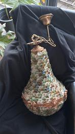 Prachtige unieke handgemaakte lamp, glazen bloemblaadjes, Ophalen, Glas