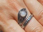 Vanoli 925 zilveren ring maansteen maat verstelbaar 18 19, Sieraden, Tassen en Uiterlijk, Ringen, Daiva1973@hotmail.com, 18 tot 19