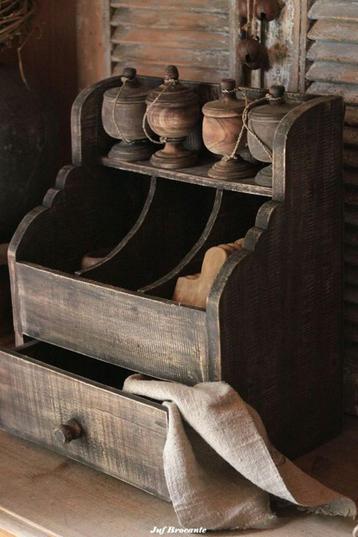 Gruttersbak vintage black met lade beschikbaar voor biedingen