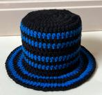 Toiletrolhoedje gehaakt hoesje wc-rol zwart blauw retro, Ophalen of Verzenden, Nieuw