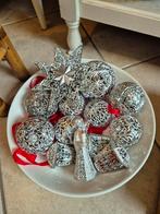 Lot van 14 Italiaanse filigrain kerstballen, Ophalen of Verzenden, Gebruikt