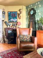 Baxter fauteuil leder cognac, Huis en Inrichting, Fauteuils, Ophalen, Zo goed als nieuw, Klassiek, design, 75 tot 100 cm
