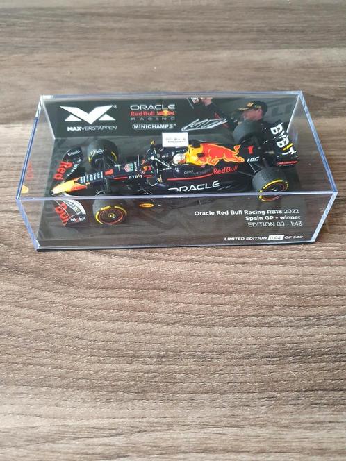 Max verstappen RB18 winnaar Spanje 2022 schaal 1/43, Verzamelen, Automerken, Motoren en Formule 1, Nieuw, Formule 1, Verzenden