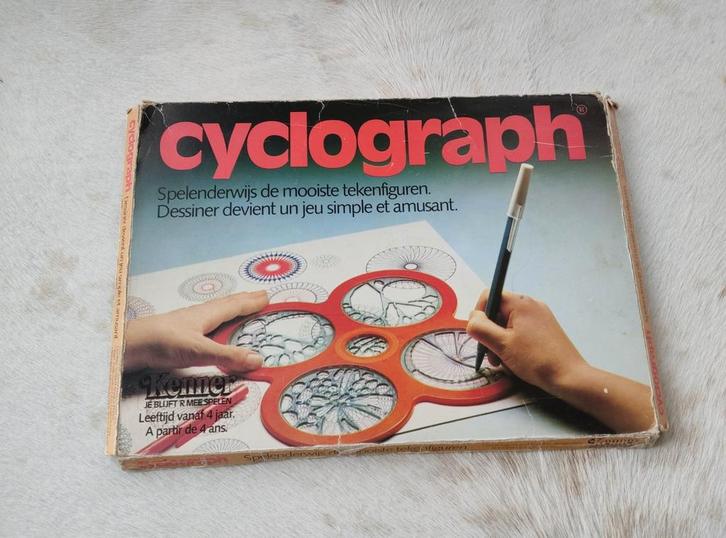 Vintage jaren '80 cyclograph/spirograph, Kinderen en Baby's, Speelgoed | Educatief en Creatief, Zo goed als nieuw, Ophalen of Verzenden