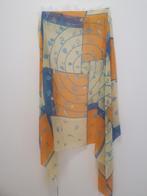 Soft scarf in shades of blue and orange, Kleding | Dames, Nieuw, Ophalen of Verzenden