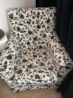 Leuke fauteuil met bloemenprint, Huis en Inrichting, Fauteuils, Ophalen, Gebruikt, Stof, 75 tot 100 cm
