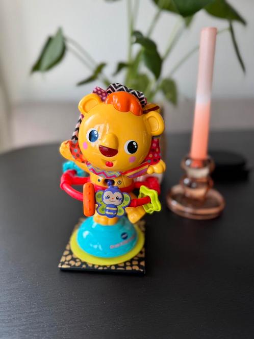 🧸 Vtech draai & dans Leeuw - met licht 🚨 en geluid 🎶, Kinderen en Baby's, Speelgoed | Babyspeelgoed, Gebruikt, Rammelaar, Met licht