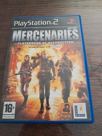 Playststion 2 Mercenaries playground of destruction beschikbaar voor biedingen