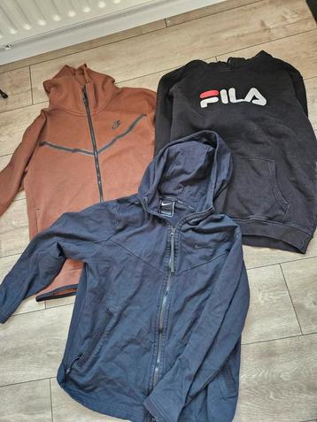 Merkkleding heren maat L – Nike & Fila vesten / truien
 beschikbaar voor biedingen