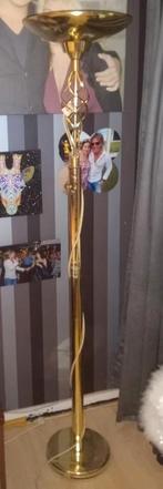Gouden Vloerlamp met Sierlijk Design, Ophalen, Gebruikt, Metaal, Modern