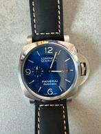 PANERAI Luminor Marina Blue Stainless Steel - 44MM -PAM01313, Sieraden, Tassen en Uiterlijk, Horloges | Heren, Staal, Verzenden