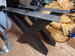 Stalen tafelpoten kleur zwart in kruis vorm, Ophalen, Minder dan 50 cm, 50 tot 100 cm, Rond