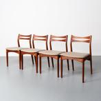 Vintage Deense eetkamerstoelen (Sven Ellekaer), set van 4, Ophalen, Hout, Gebruikt, Overige kleuren