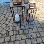 Set of 2 bronzen koper windlichten, Ophalen, Gebruikt, Overige kleuren, Kandelaar