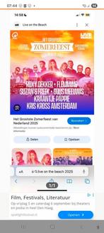 1 kaartje Live on the beach "grootste zomerfeest" 6 sept, Tickets en Kaartjes, Eén persoon
