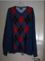 als Nieuw CHARLES VOGELE trui slip-over BLAUW Noga Ruiten XL, Kleding | Heren, Truien en Vesten, Vogele, Maat 56/58 (XL), Zo goed als nieuw