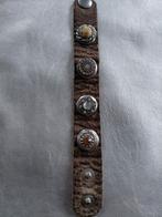 BABOUCHE leren armband, Sieraden, Tassen en Uiterlijk, Gebruikt, Bruin, Leer, Ophalen of Verzenden