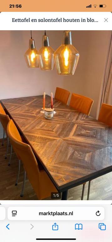 Eettafel en salontafel  beschikbaar voor biedingen