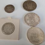 3 maal een knaak en 2 maal een gulden, Setje, Zilver, Ophalen of Verzenden, 2½ gulden