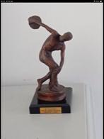 Prachtig bronzen beeld brons van Myron discuswerper + sokkel, Ophalen of Verzenden, Brons