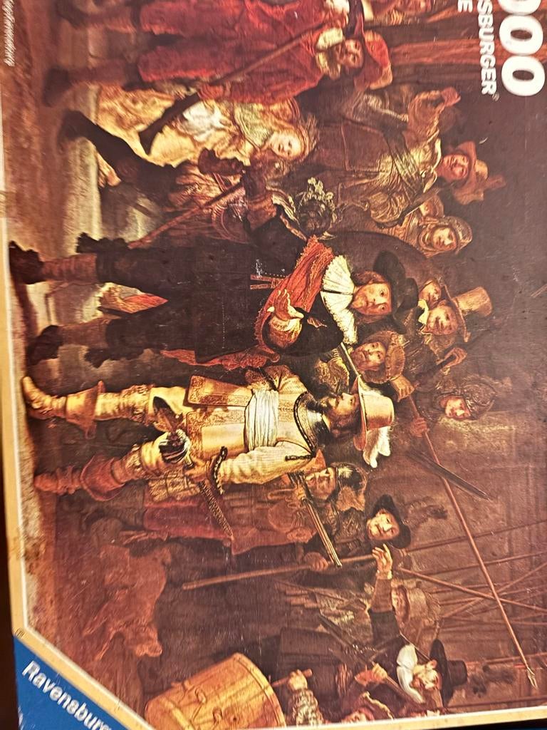 Speciale Puzzel 5000 Stukjes - Nachtwacht, Ophalen of Verzenden, Meer dan 1500 stukjes, Zo goed als nieuw, Legpuzzel