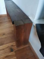 Zij tafeltje of bankje van robuust hout, Huis en Inrichting, Woonaccessoires | Zuilen en Pilaren, Ophalen