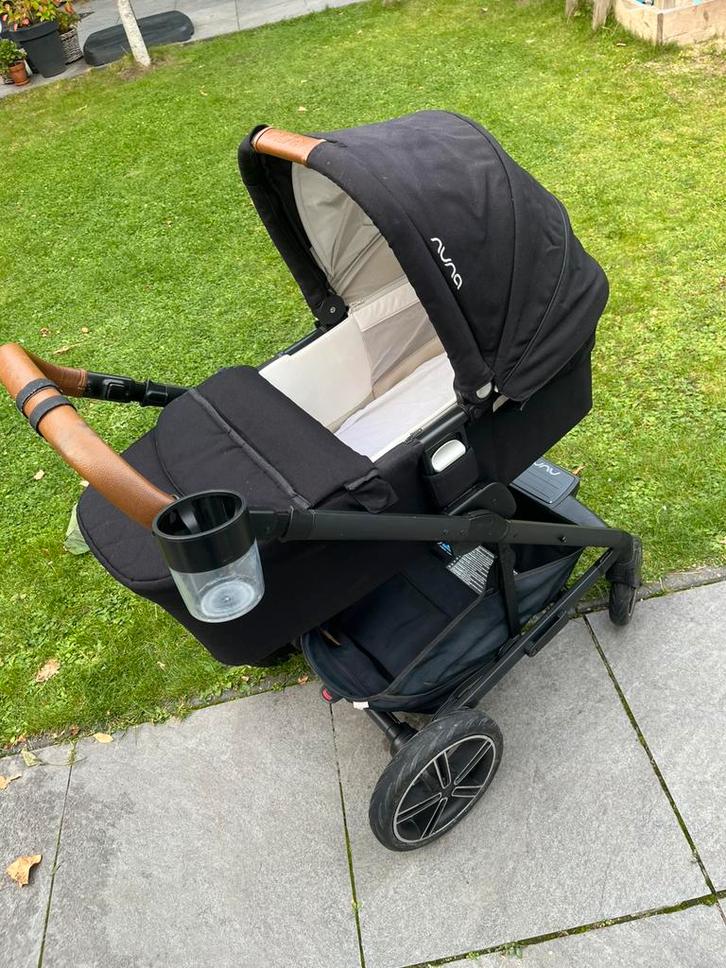 Nuna mixx next zwart reiswieg en zitje, Kinderen en Baby's, Kinderwagens en Combinaties, Gebruikt, Combiwagen, Overige merken
