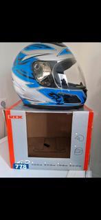 Rex Jet Helm blauw met zilver maat M, Overige merken, M, Jethelm, Ophalen of Verzenden