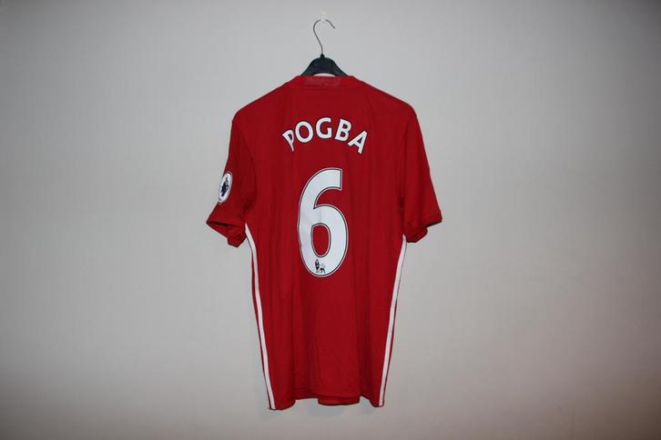 Authentiek Manchester United Thuis 2016/2017 Paul Pogba #6, Verzamelen, Sportartikelen en Voetbal, Zo goed als nieuw, Shirt, Buitenlandse clubs