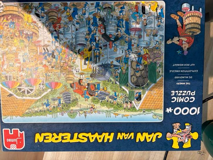 Jan van Haasteren 10 stuks / 1000 stukjes, Hobby en Vrije tijd, Denksport en Puzzels, Zo goed als nieuw, 500 t/m 1500 stukjes