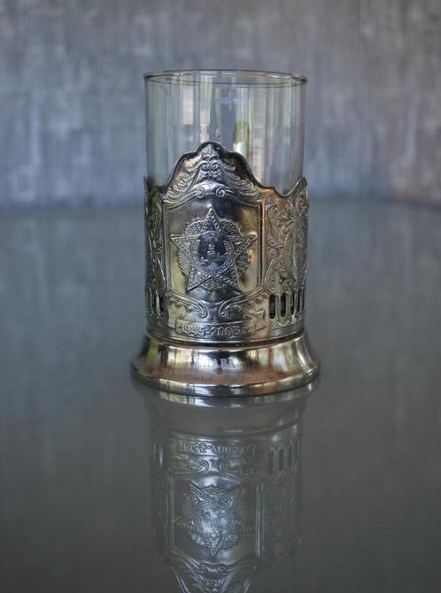 Theeglas WW2 CCCP  Orde van de Overwinning 1945 - 2005, Antiek en Kunst, Curiosa en Brocante, Ophalen of Verzenden