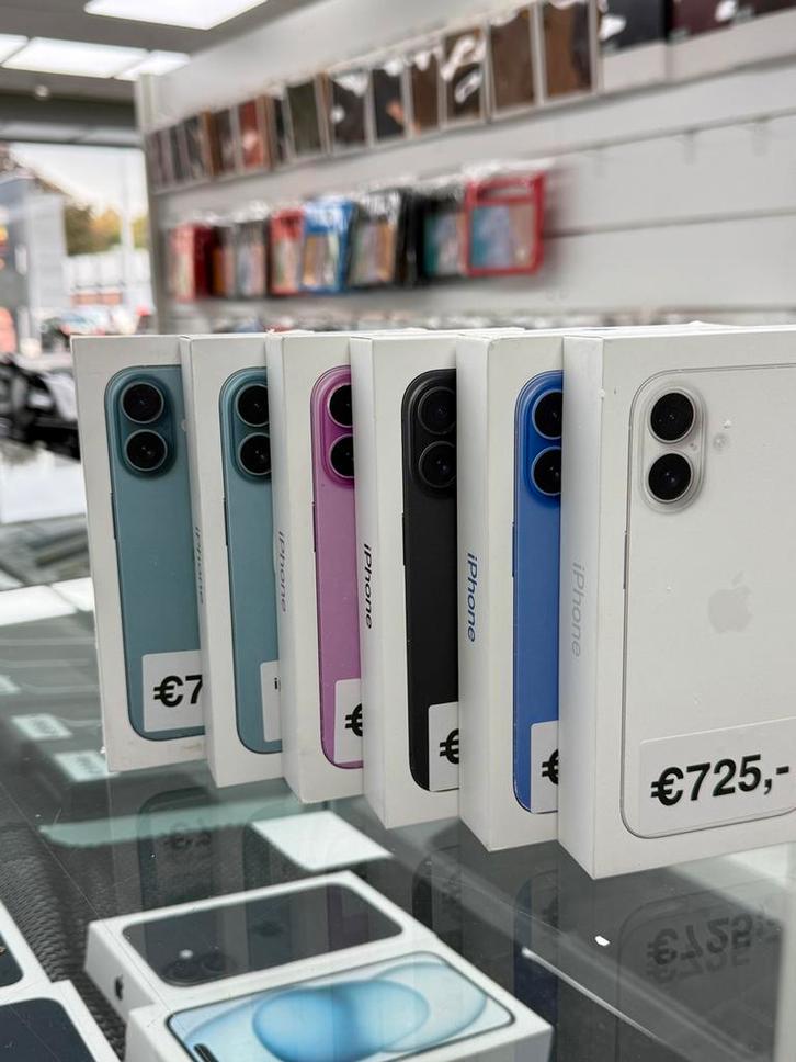 Apple iPhone 16 128GB Alle kleuren Nieuw 1jr garantie €725, Telecommunicatie, Mobiele telefoons | Apple iPhone, Nieuw, 128 GB