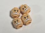 Partij Lego 4x nieuwe licht huidskleur grootvader hoofd