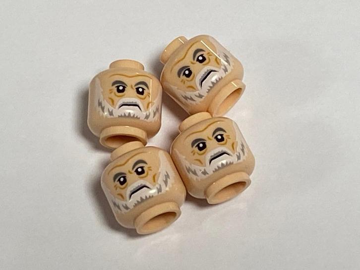 Partij Lego 4x nieuwe licht huidskleur grootvader hoofd, Kinderen en Baby's, Speelgoed | Duplo en Lego, Nieuw, Lego, Losse stenen