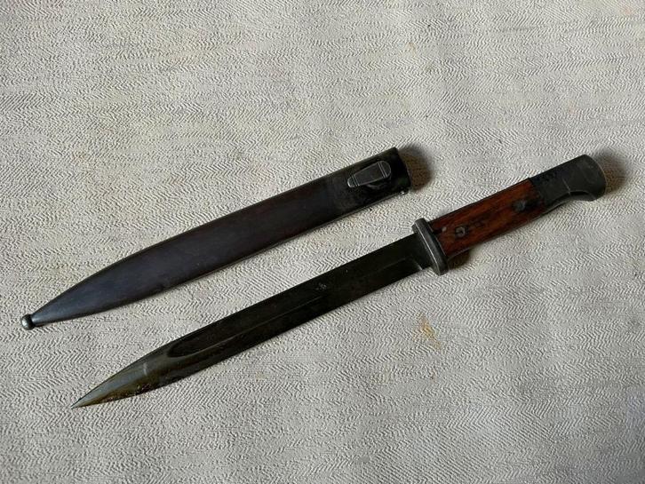 wo2 - k98 bajonet met schede - mauser k98, Verzamelen, Militaria | Tweede Wereldoorlog, Landmacht, Mes of Dolk, Duitsland, Ophalen of Verzenden