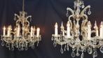 2 x 10 lamps  Maria Theresia kroonluchters, Huis en Inrichting, Lampen | Kroonluchters, Ophalen, Gebruikt, Glas