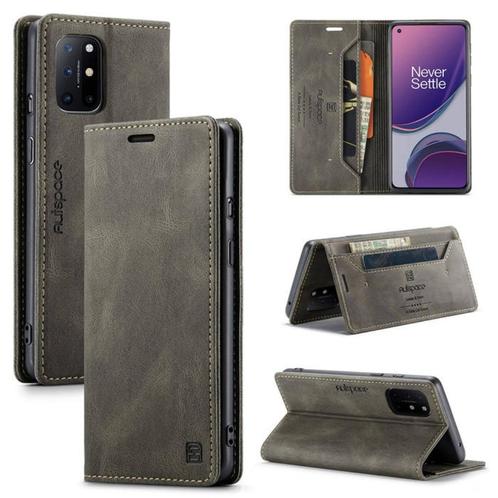 Luxe Flip Case met Kaarthouder voor OnePlus 8T _ Bruin, Telecommunicatie, Mobiele telefoons | Hoesjes en Frontjes | Overige merken