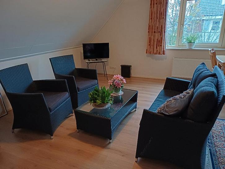 tuinset, Tuin en Terras, Tuinsets en Loungesets, Zo goed als nieuw, Loungeset, Rotan, 6 zitplaatsen, Bank, Eettafel, Stoel, Ophalen