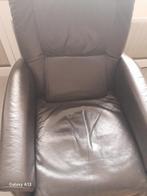 sta - op - stoel, Huis en Inrichting, Fauteuils, Ophalen, Gebruikt, Leer, 50 tot 75 cm